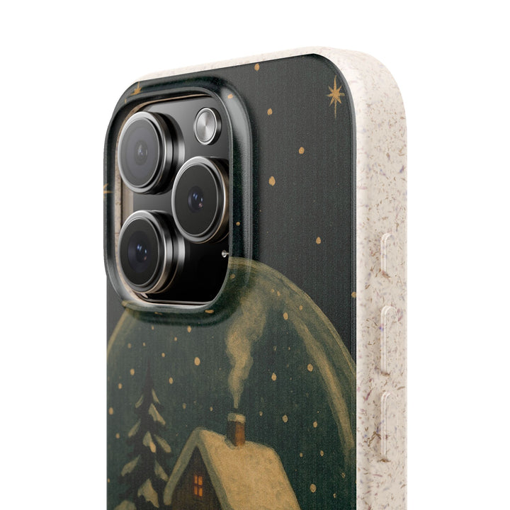 Vintage Snowglobe Eco iPhone Case - Biodegradable & Stylish