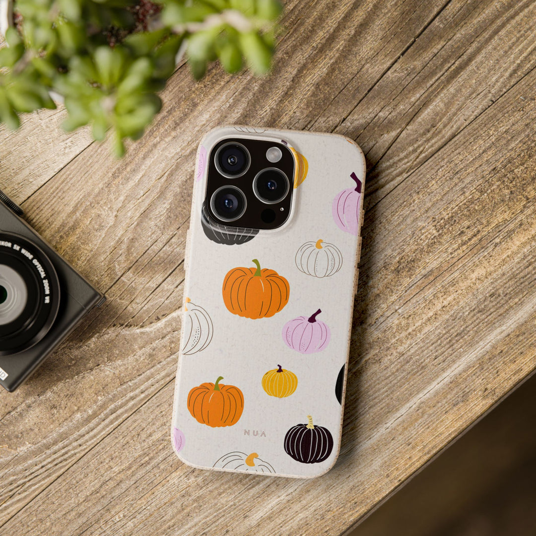Pumpkin Pop Eco iPhone Case - Biodegradable & Stylish