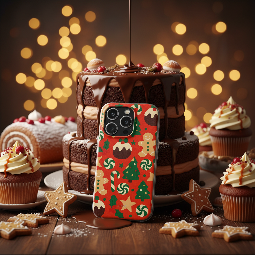 Bold Christmas Eco iPhone Case - Biodegradable & Stylish