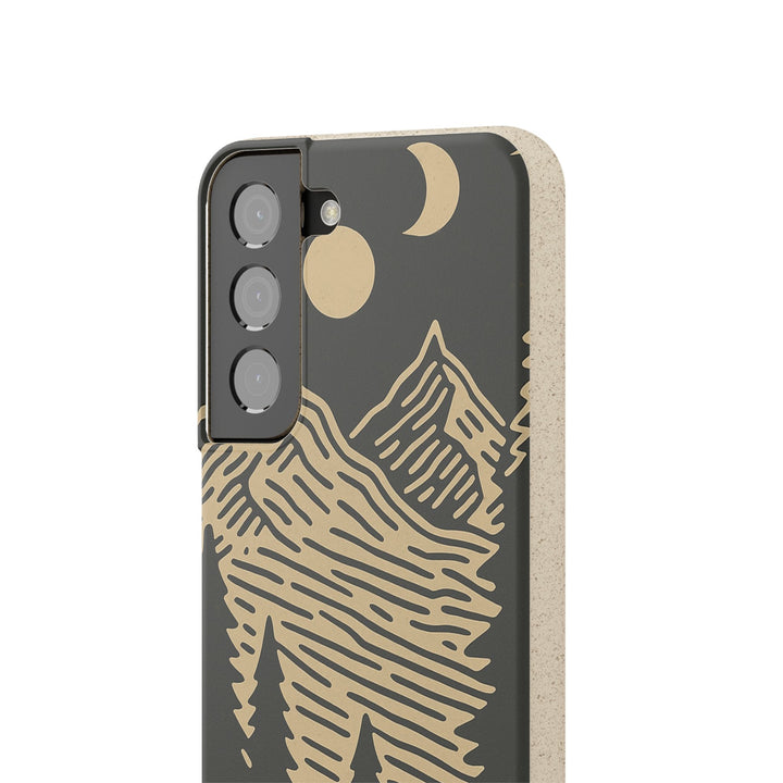 Moonrise Pines Retro Mountain and Moon Samsung Case