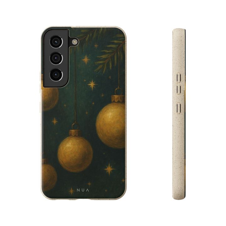 Vintage Christmas Ball Eco Samsung Case - Biodegradable & Stylish
