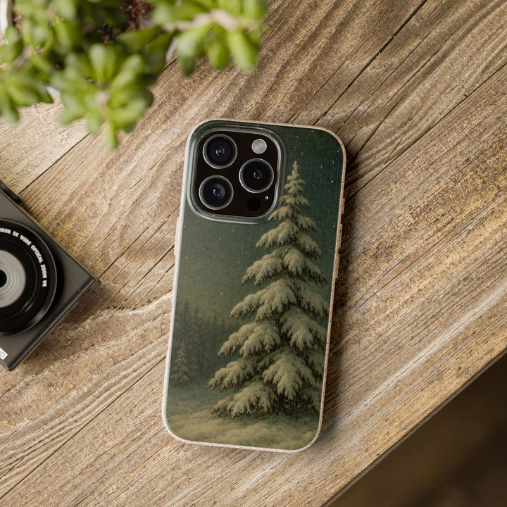 Christmas Winter Eco iPhone Case - Biodegradable & Stylish