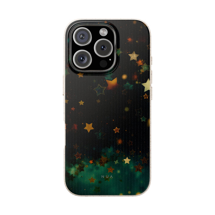 Emerald Starry Night Eco iPhone Case - Biodegradable & Stylish