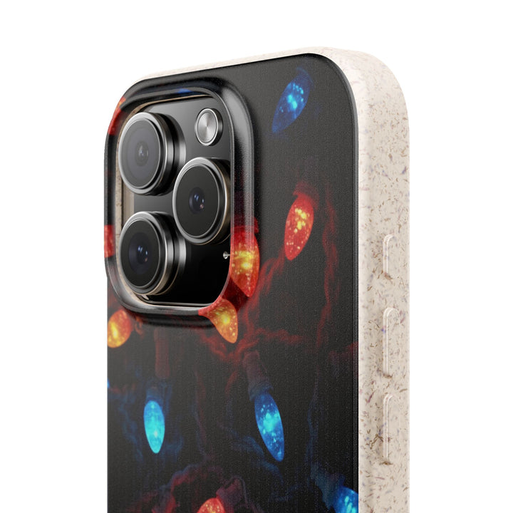 Christmas Fairy Lights Eco iPhone Case - Biodegradable & Stylish