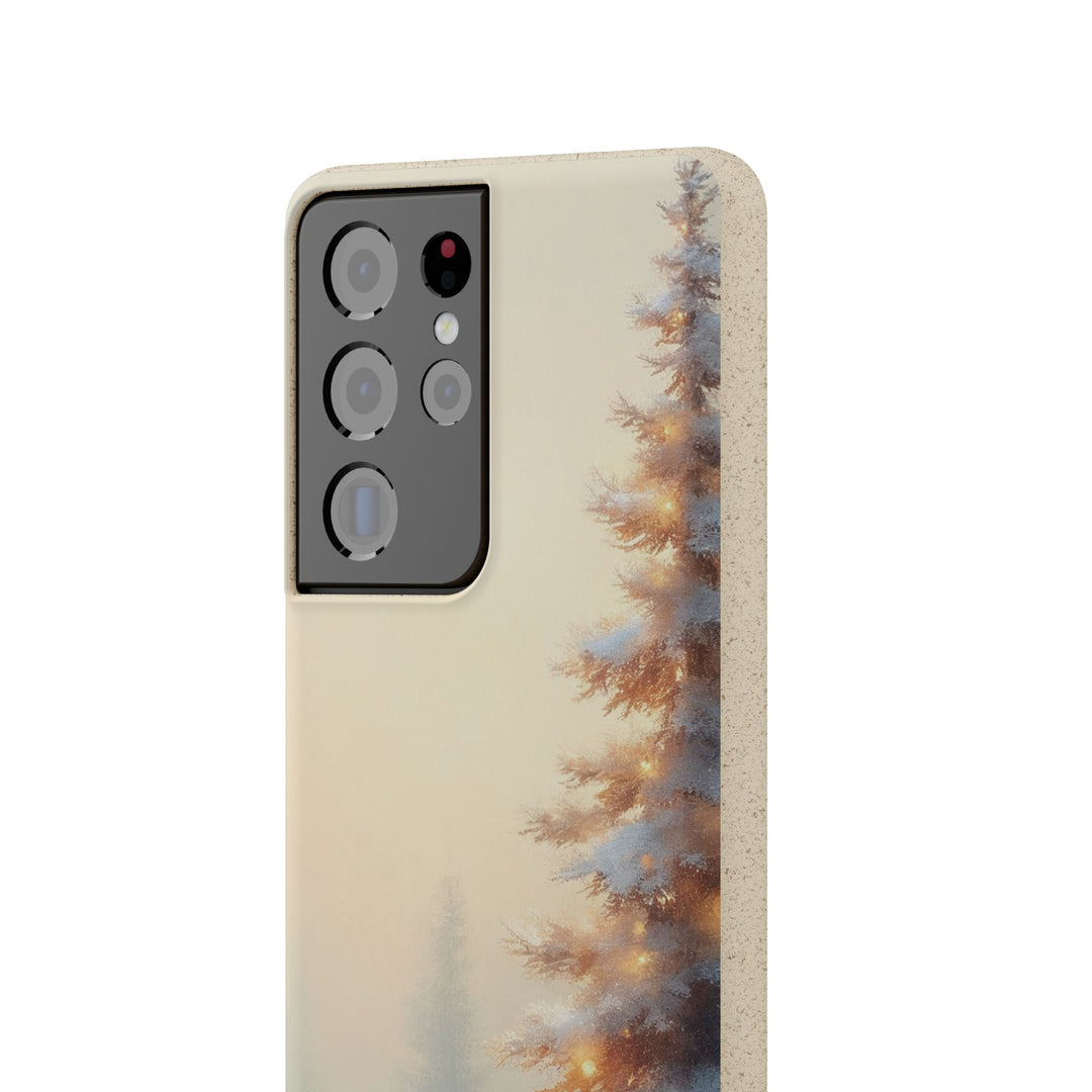 Snowy Pine Eco Samsung Case - Biodegradable & Stylish