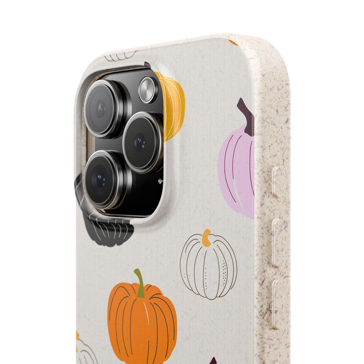 Pumpkin Pop Eco iPhone Case - Biodegradable & Stylish