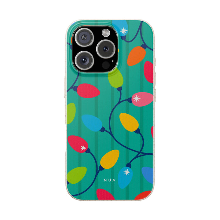 Bright Christmas Lights Eco iPhone Case - Biodegradable & Stylish