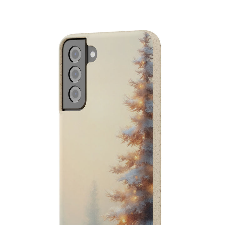 Snowy Pine Eco Samsung Case - Biodegradable & Stylish