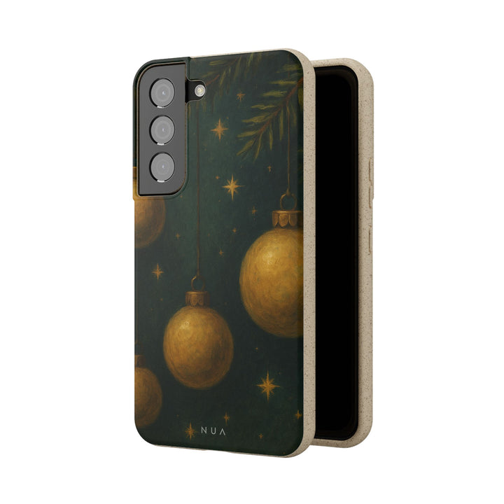 Vintage Christmas Ball Eco Samsung Case - Biodegradable & Stylish