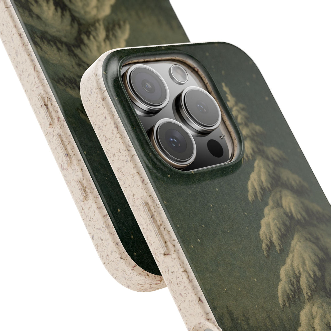 Christmas Winter Eco iPhone Case - Biodegradable & Stylish