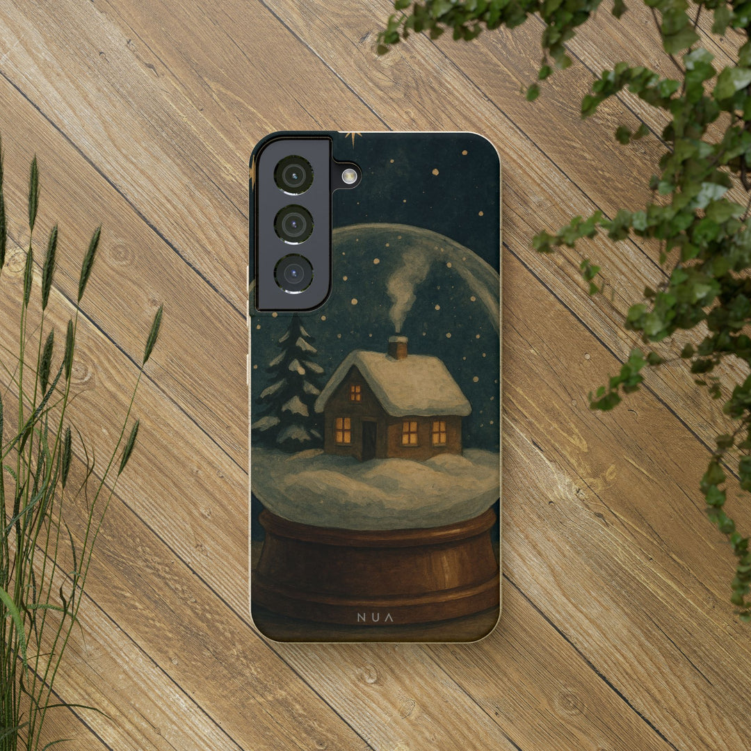 Vintage Snowglobe Eco Samsung Case - Biodegradable & Stylish