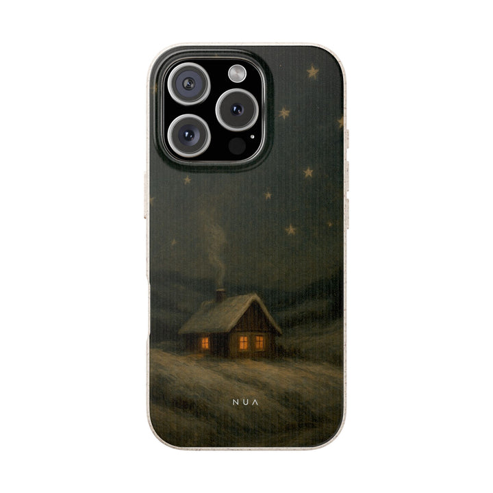 Vintage Christmas Snow Landscape Eco iPhone Case - Biodegradable & Stylish