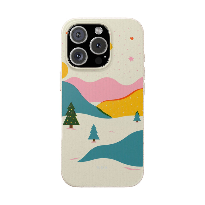 Scandinavian Winter Eco iPhone Case - Biodegradable & Stylish