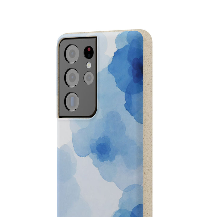 Ocean Bloom: Watercolor Serenity in Blue Samsung Case