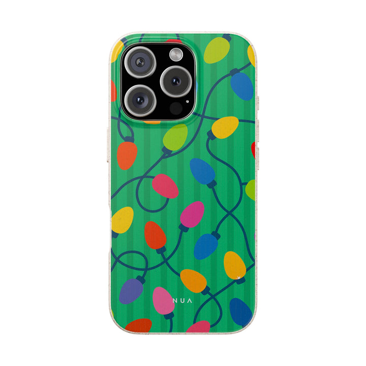 Christmas Lights Eco iPhone Case - Biodegradable & Stylish