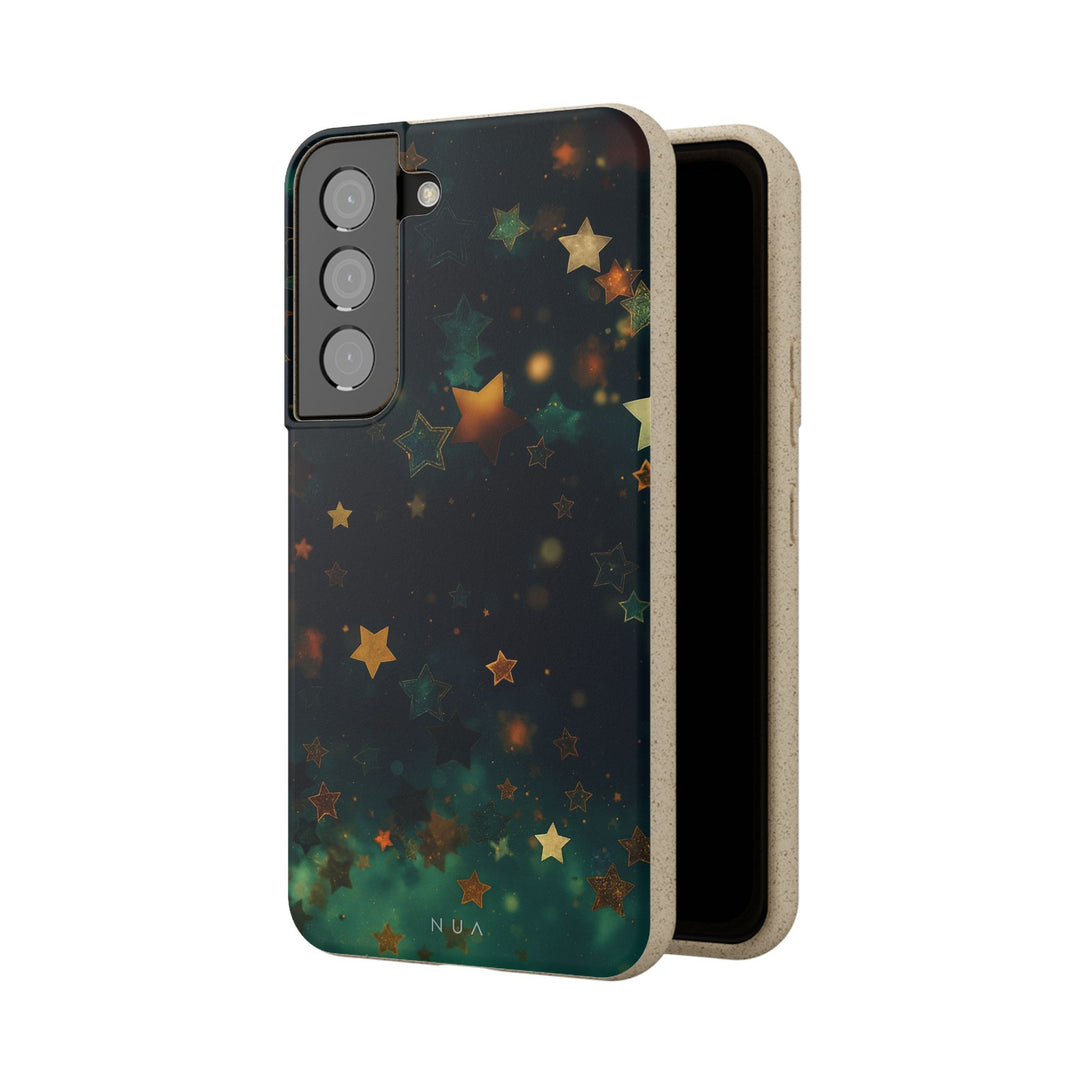 Emerald Starry Night Eco Samsung Case - Biodegradable & Stylish