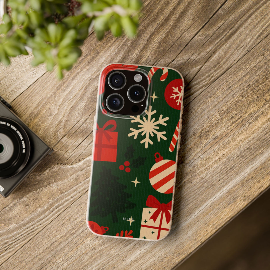 Christmas Design Eco iPhone Case - Biodegradable & Stylish