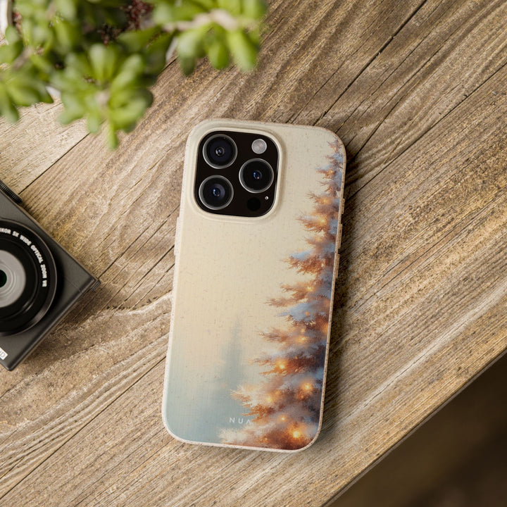 Snowy Pine Eco iPhone Case - Biodegradable & Stylish
