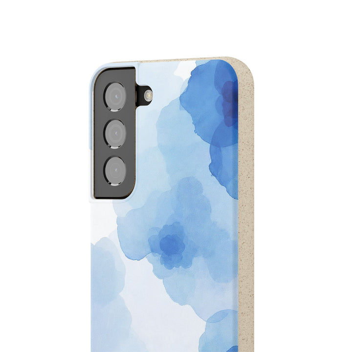 Ocean Bloom: Watercolor Serenity in Blue Samsung Case