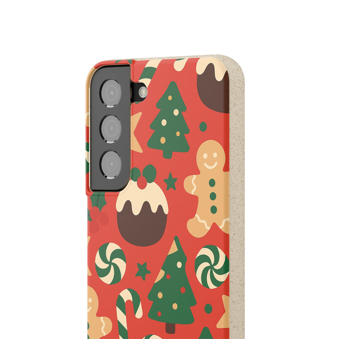 Bold Christmas Eco Samsung Case - Biodegradable & Stylish