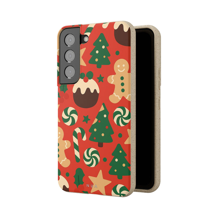 Bold Christmas Eco Samsung Case - Biodegradable & Stylish