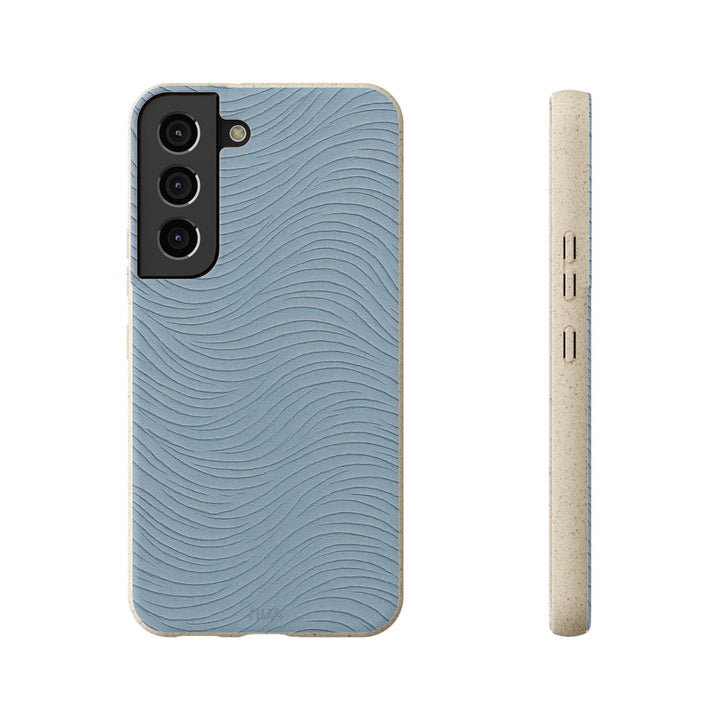 Wavy Design Samsung Phone Case, eco-friendly, beach-inspired look, for multiple models; perfect for nature lovers and Earth Day gifts.