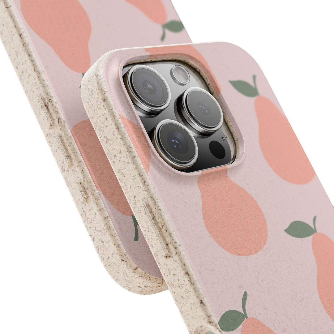 Pink Pears Eco iPhone Case - Biodegradable & Stylish