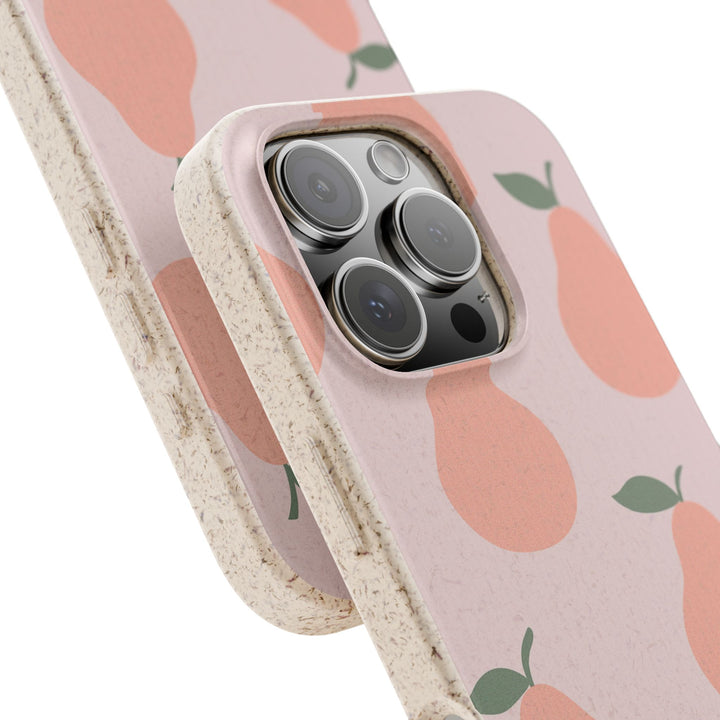 Pink Pears Eco iPhone Case - Biodegradable & Stylish