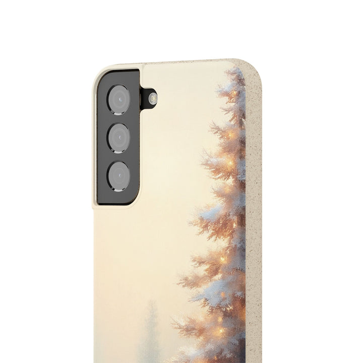 Snowy Pine Eco Samsung Case - Biodegradable & Stylish