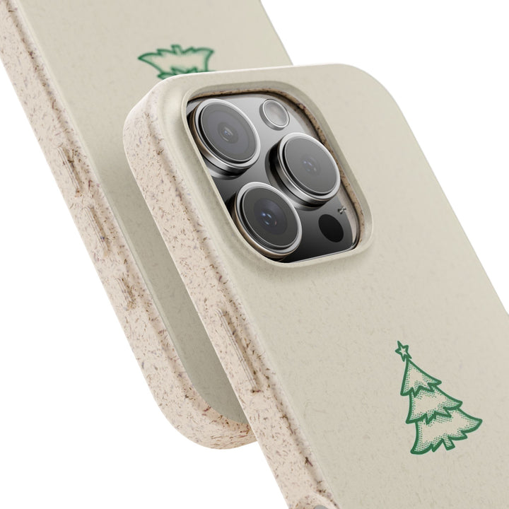 Minimalist Pine Eco iPhone Case - Biodegradable & Stylish