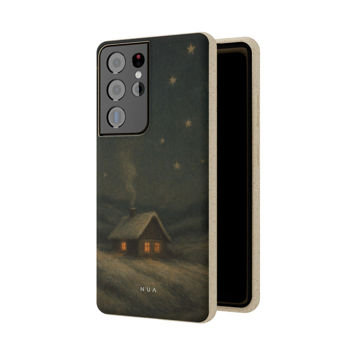 Vintage Christmas Snow Landscape Eco Samsung Case - Biodegradable & Stylish