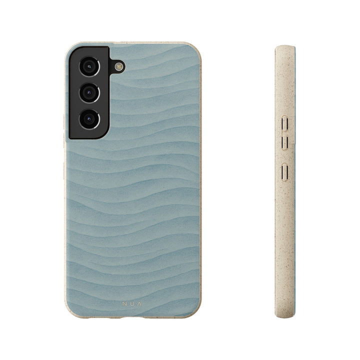Elegant Blue Waves Eco Samsung Case