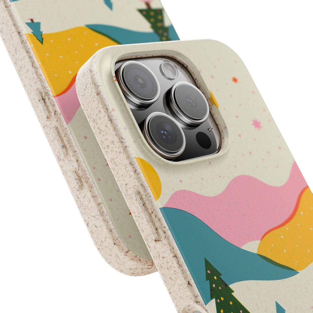 Scandinavian Winter Eco iPhone Case - Biodegradable & Stylish