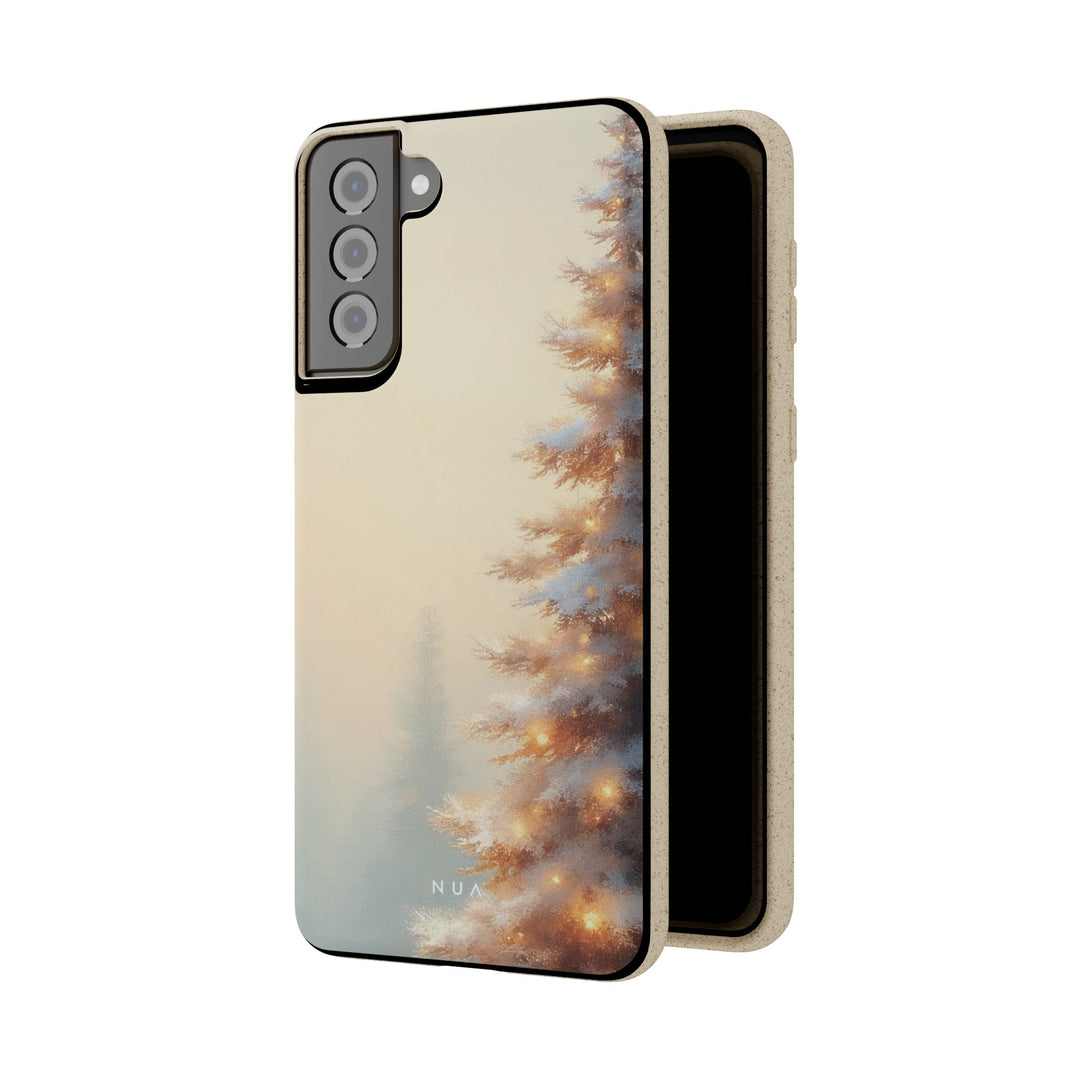 Snowy Pine Eco Samsung Case - Biodegradable & Stylish