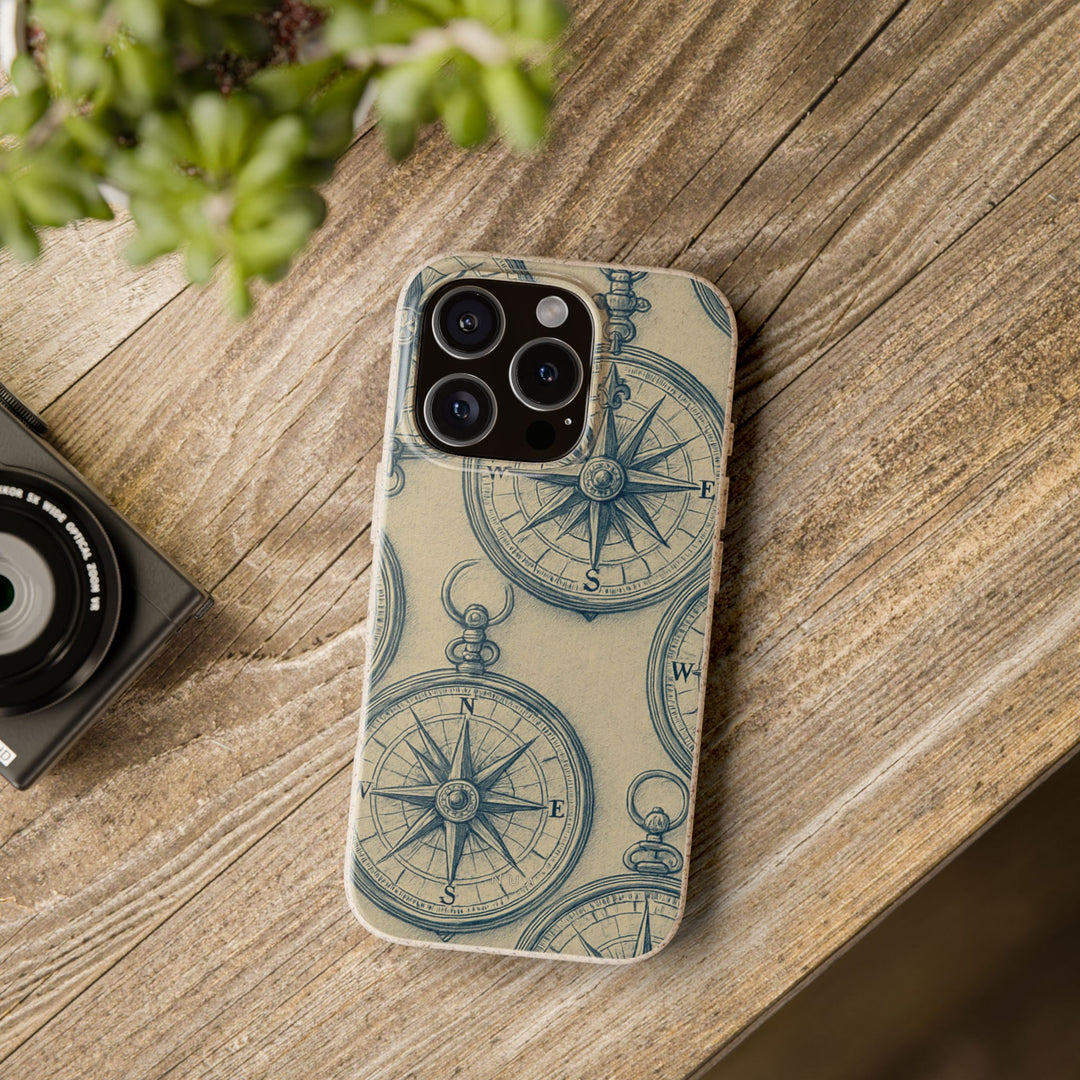 Vintage Compass Eco-Friendly Phone Case