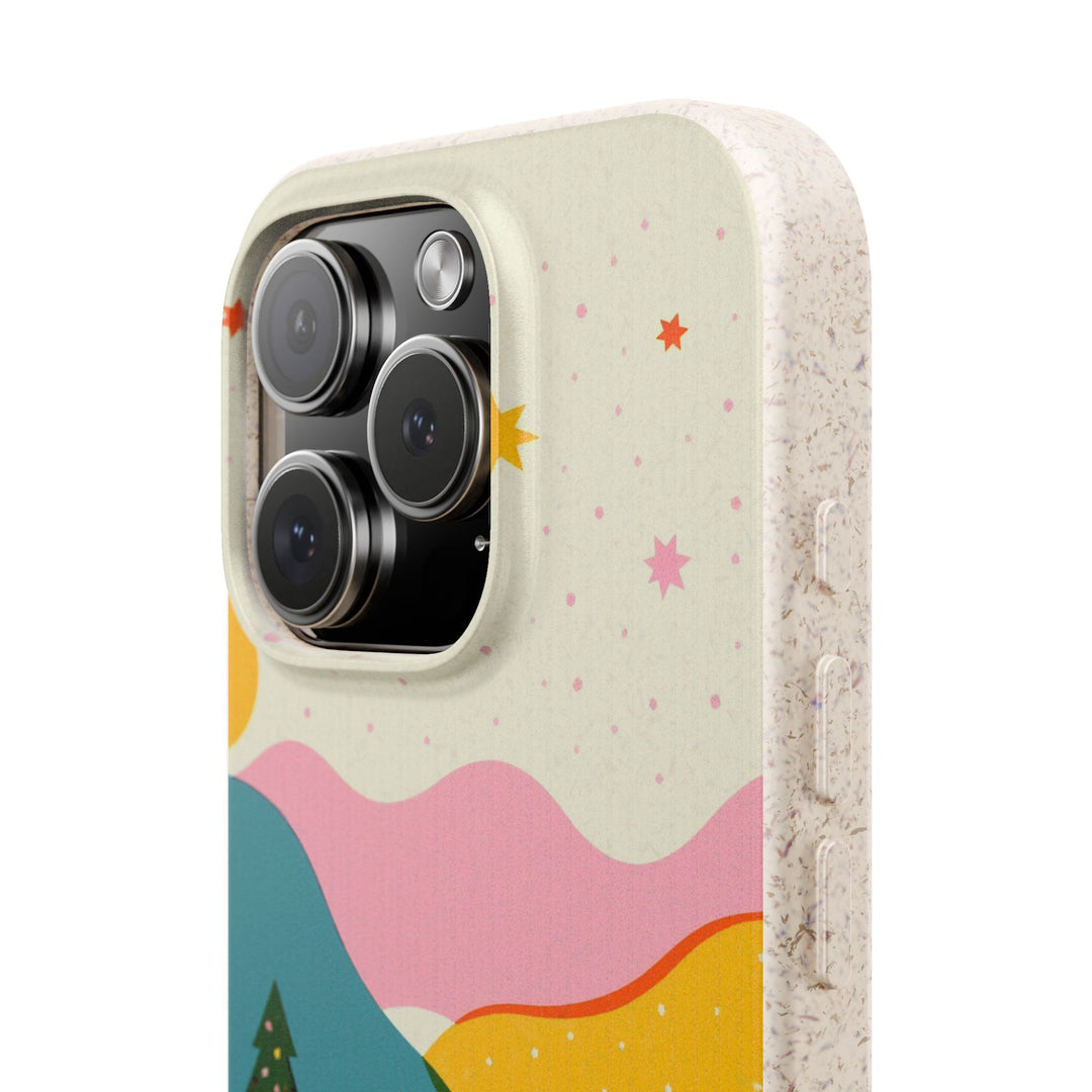 Scandinavian Winter Eco iPhone Case - Biodegradable & Stylish