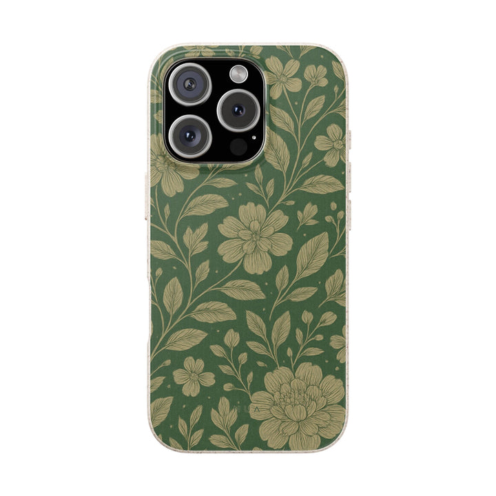 Green Bloom iPhone Case - Eco-Friendly & Durable