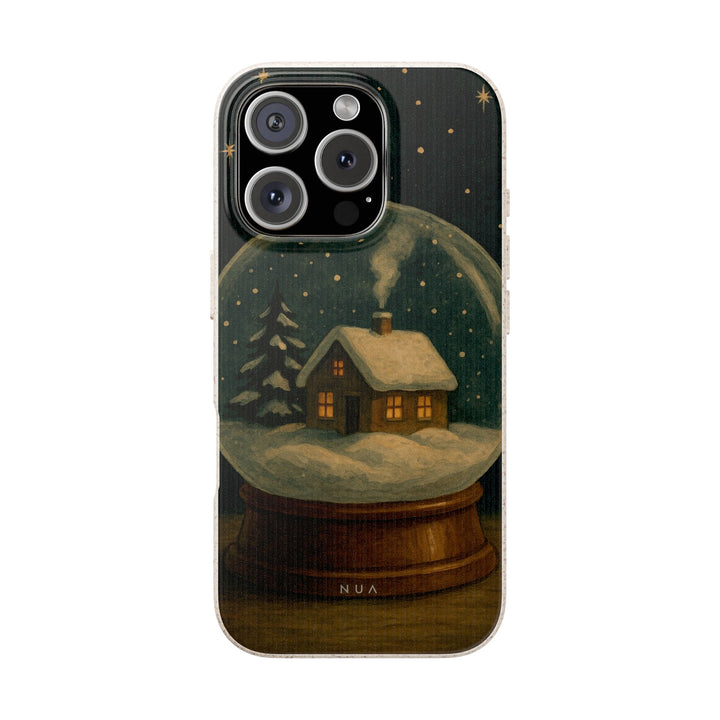 Vintage Snowglobe Eco iPhone Case - Biodegradable & Stylish