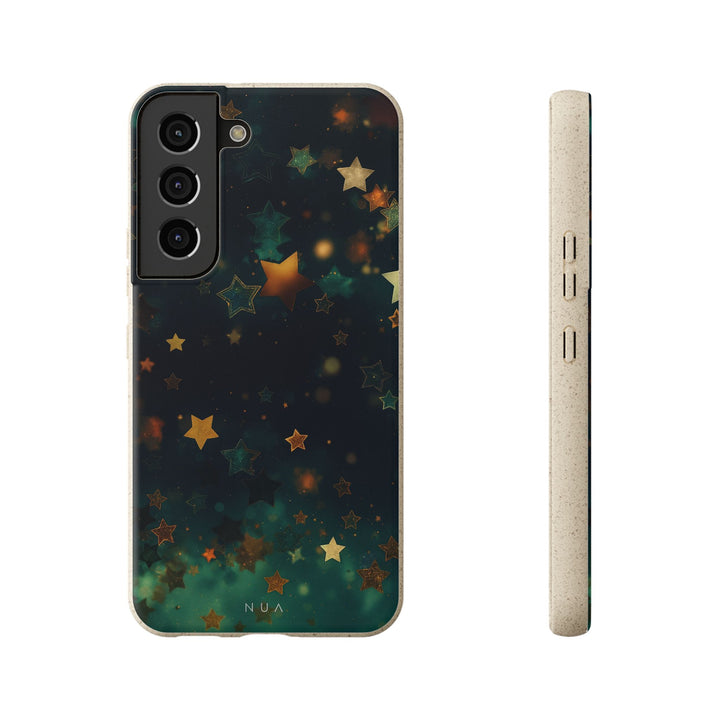 Emerald Starry Night Eco Samsung Case - Biodegradable & Stylish