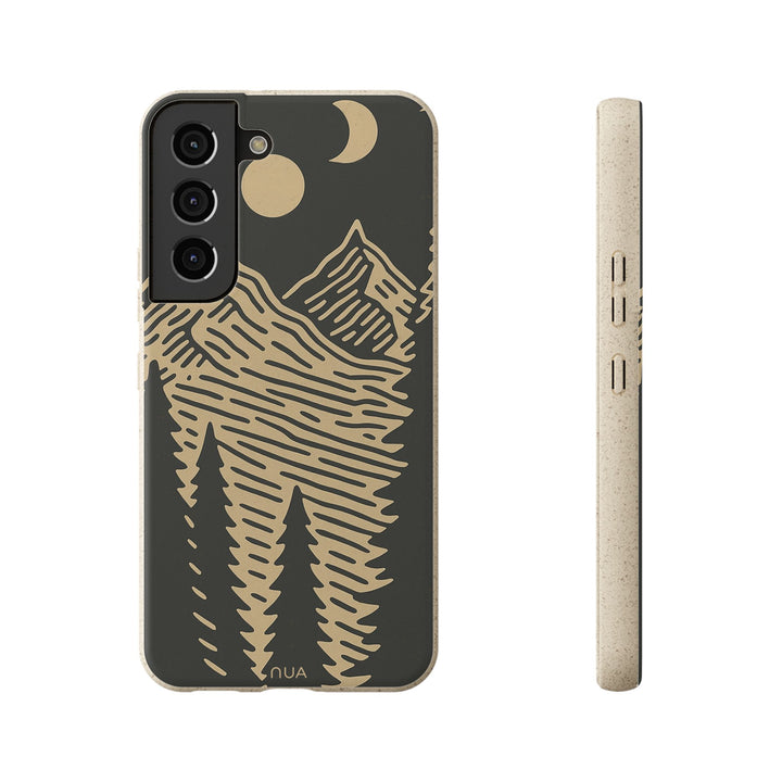Moonrise Pines Retro Mountain and Moon Samsung Case
