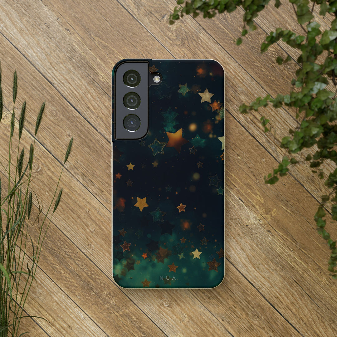Emerald Starry Night Eco Samsung Case - Biodegradable & Stylish