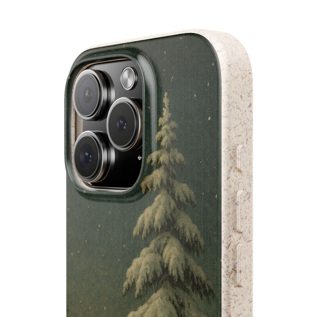 Christmas Winter Eco iPhone Case - Biodegradable & Stylish