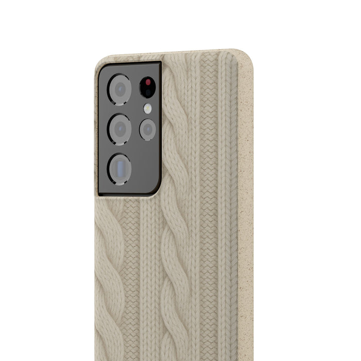 Eco-Friendly Knitted Texture Samsung Case - Biodegradable and Stylish