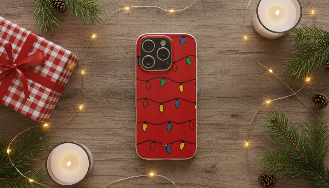 Christmas Lights Eco iPhone Case - Biodegradable & Stylish