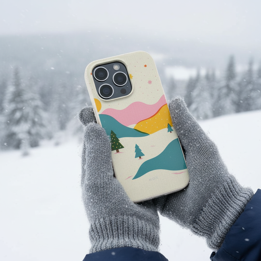 Scandinavian Winter Eco iPhone Case - Biodegradable & Stylish