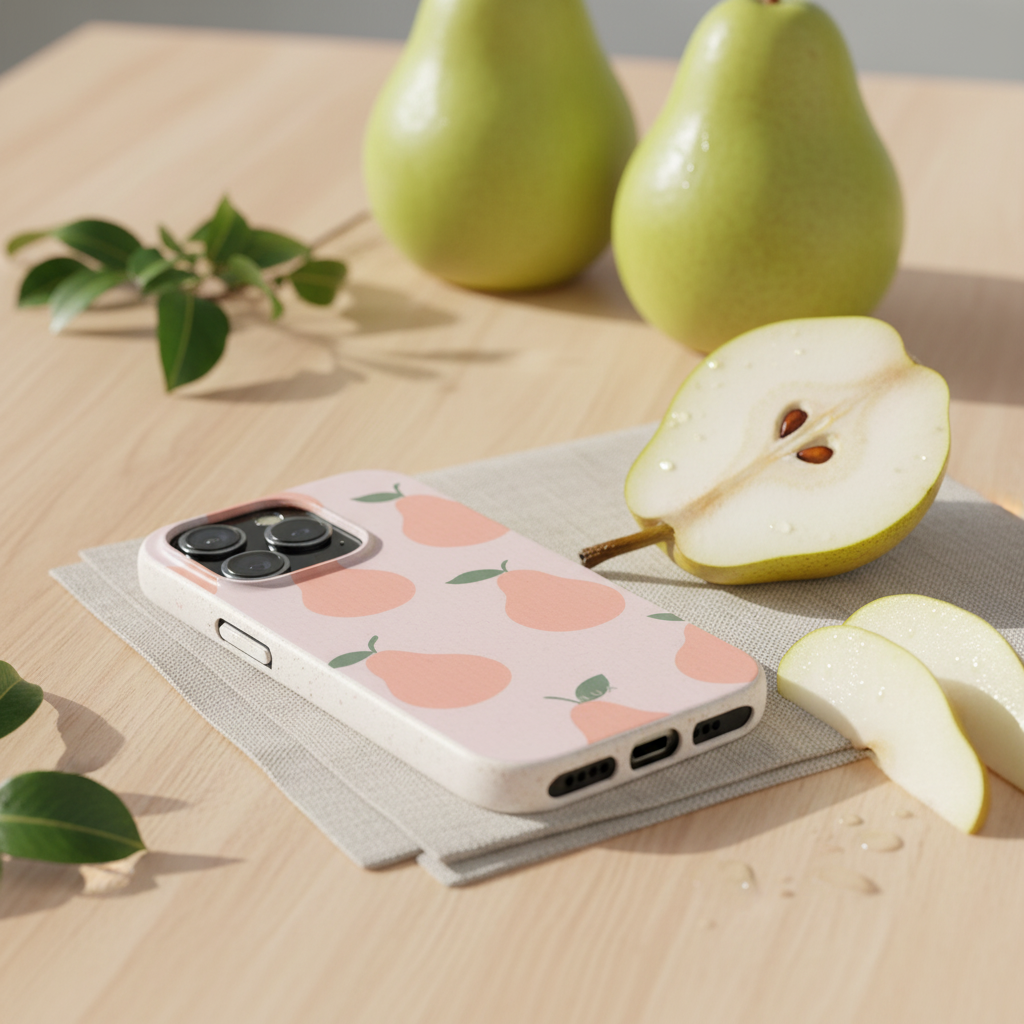Pink Pears Eco iPhone Case - Biodegradable & Stylish