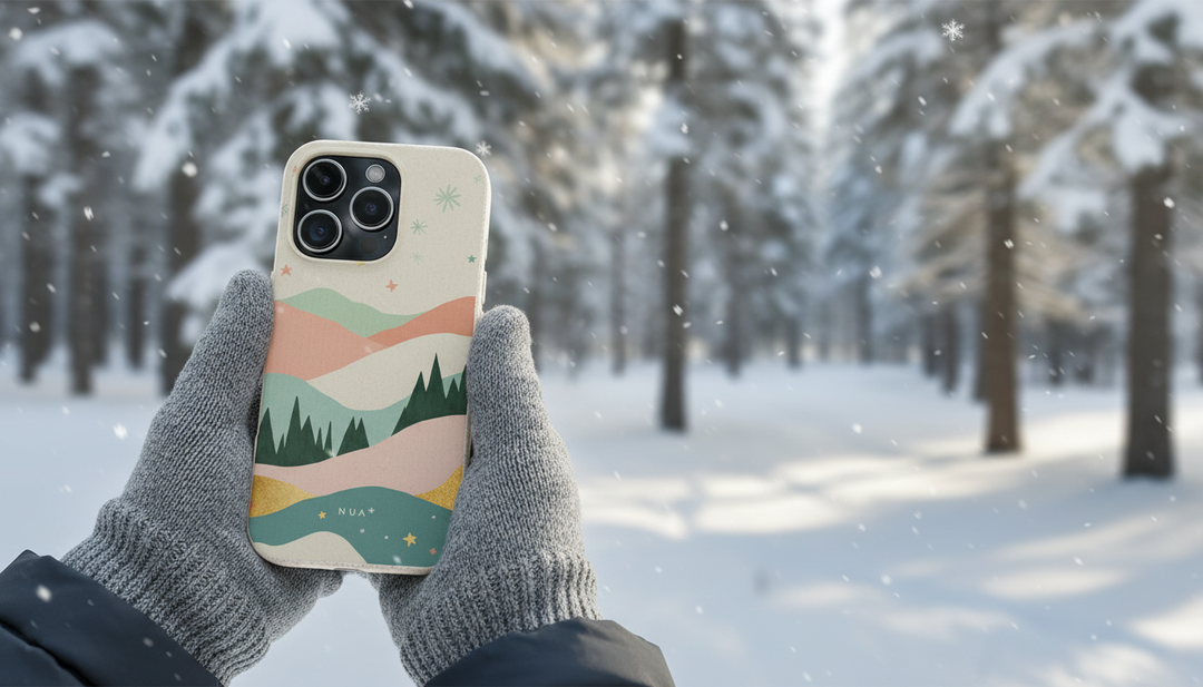 Dreamy Nordic Hills Eco iPhone Case - Biodegradable & Stylish