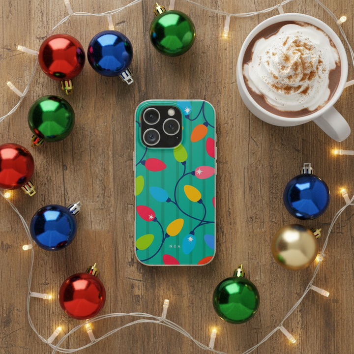 Bright Christmas Lights Eco iPhone Case - Biodegradable & Stylish