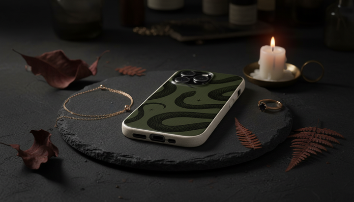 Snake Pattern iPhone Case - Biodegradable Protection